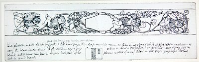 Design para papel, c.1895 (caneta e tinta sobre papel) de Robert Anning Bell