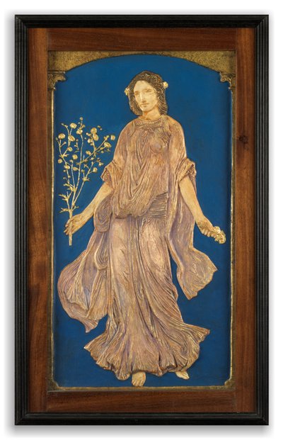 Flora (relevo em gesso, colorido e dourado) de Robert Anning Bell