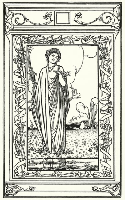Ilustração para Poemas de John Keats (litho) de Robert Anning Bell
