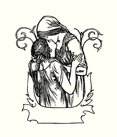 Ilustração para Poemas de John Keats (litho) de Robert Anning Bell