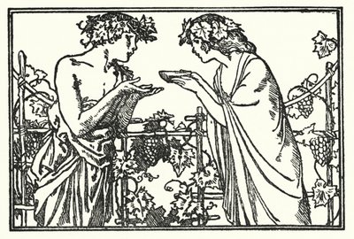 Ilustração para Poemas de John Keats: Endymion (litho) de Robert Anning Bell