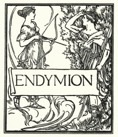 Ilustração para Poemas de John Keats: Endymion (litho) de Robert Anning Bell