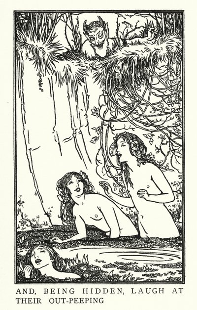 Ilustração para Poemas de John Keats: Endymion (litho) de Robert Anning Bell