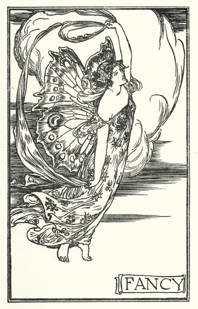 Ilustração para Poemas de John Keats: Vistoso (litho) de Robert Anning Bell