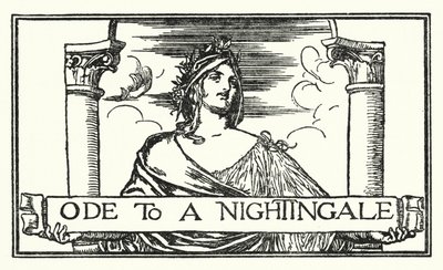 Ilustração para Poemas de John Keats: Ode a um Rouxinol (litho) de Robert Anning Bell