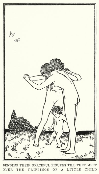 Ilustração para Poemas de John Keats: Sleep And Beauty (litho) de Robert Anning Bell