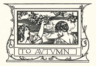 Ilustração para Poemas de John Keats: Para o Outono (litho) de Robert Anning Bell