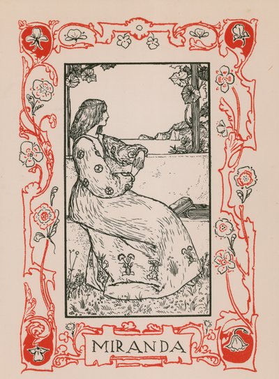 Miranda, a tempestade de Robert Anning Bell