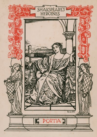 Portia, comerciante de Veneza de Robert Anning Bell