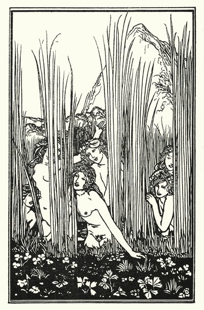 Shelley: Hino de Pan (litografia) de Robert Anning Bell