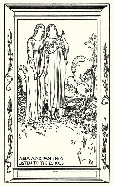 Shelley: Prometeu Não Ligado (litografia) de Robert Anning Bell