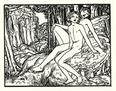 Shelley: Prometeu Não Ligado (litografia) de Robert Anning Bell