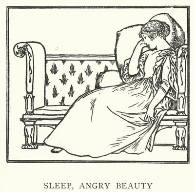 Dormir, beleza furiosa (litho) de Robert Anning Bell