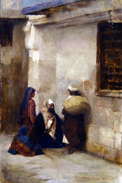 Street Corner no Cairo de Robert Anning Bell