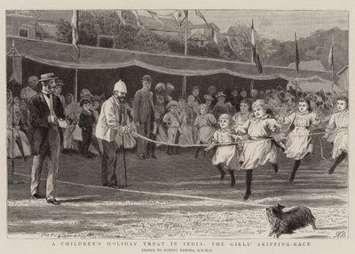 Um tratamento para as crianças na Índia, a competição de saltos das meninas de Robert Barnes