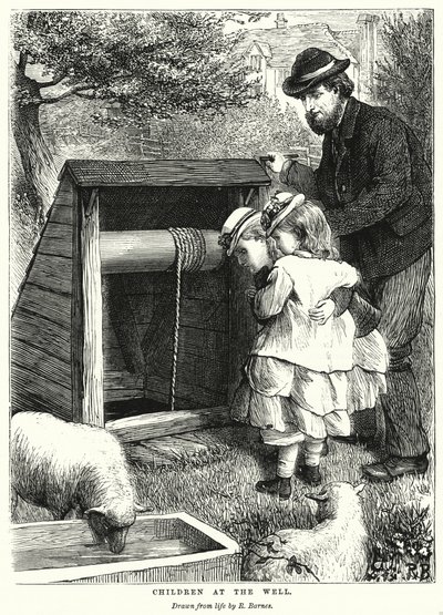Crianças no Poço (gravura) de Robert Barnes