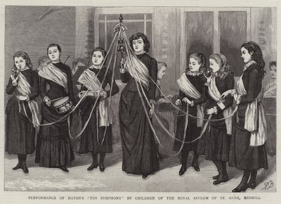 Performance da Sinfonia de Brinquedo de Haydn pelos Filhos do Royal Asylum of St Anne, Redhill de Robert Barnes