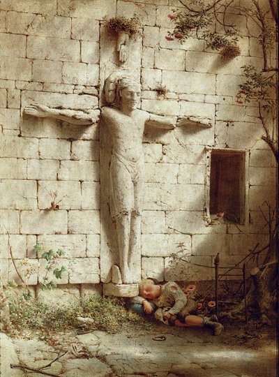 Na abadia de Romsey, 1899 de Robert Bateman