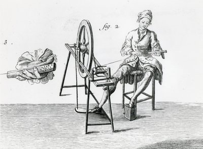 Economia rústica, algodão, da enciclopédia por Denis Diderot 1713-84 gravura bw detalhe da foto de 164438 de Robert Benard