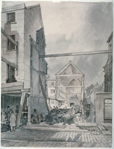 Chick Lane, Cidade de Londres, 1825 de Robert Blemmell Schnebbelie