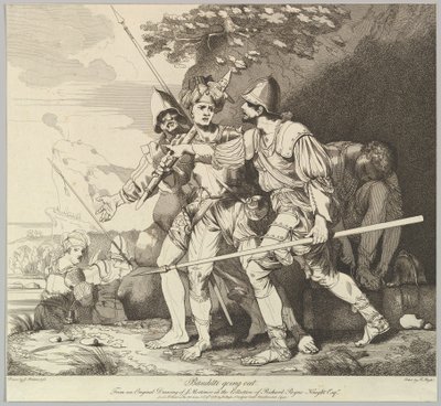 Banditti Going Out, 9 de novembro de 1780. de Robert Blyth