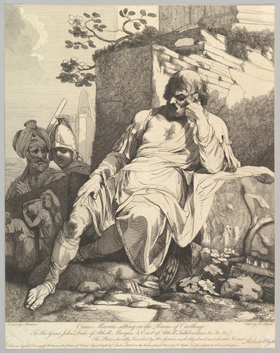 Caius Marius nas ruínas de Cartago, 20 de janeiro de 1782. de Robert Blyth