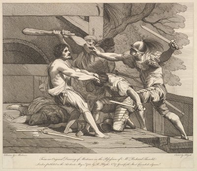 Assalto a uma fortaleza de Banditti, 1º de maio de 1782. de Robert Blyth
