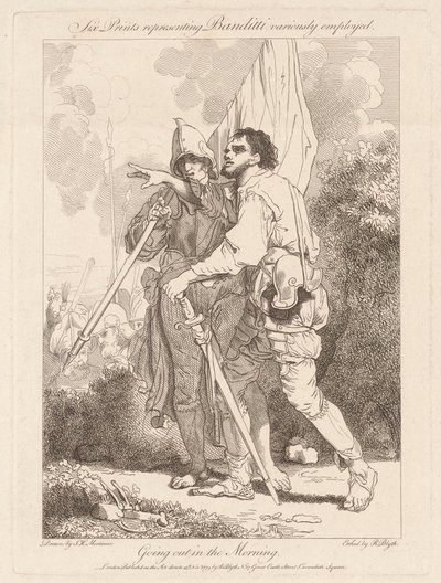 Saindo de Manhã de Robert Blyth, after John Hamilton Mortimer