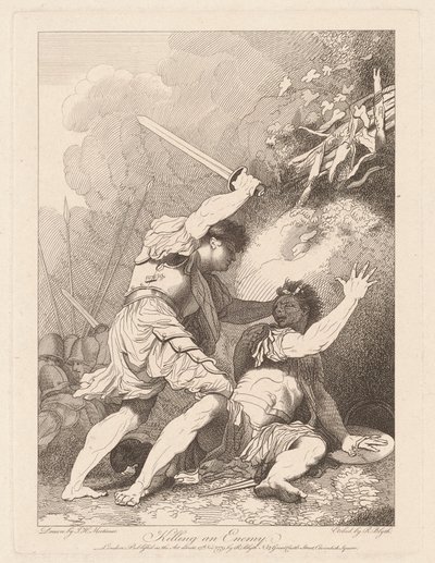 Matando um inimigo de Robert Blyth, after John Hamilton Mortimer