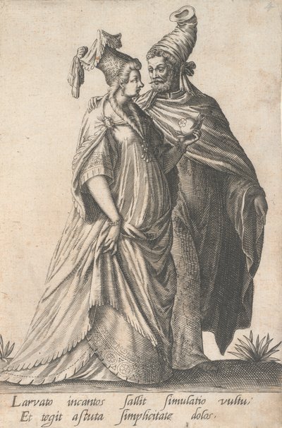 Casal Promenading, das Máscaras de Robert Boissard