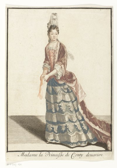 Portret van Marie Anne de Bourbon
Madame la Princesse de Conty douarière (título sobre o objecto) de Robert Bonnart (possibly)
