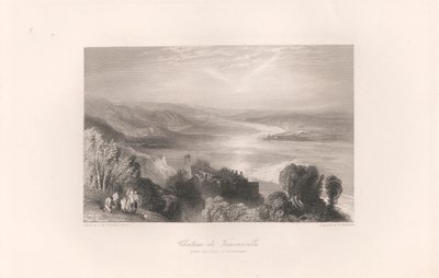 Chateau de Tancarville, com a Cidade de Quilleboeuf de Robert Brandard