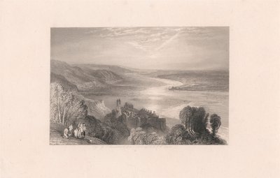 Chateau de Tancarville com Cidade de Quilleboeuf de Robert Brandard
