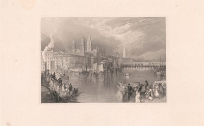 Rouen, olhando o rio acima de Robert Brandard
