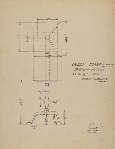 Suporte de vela de Robert Brigadier
