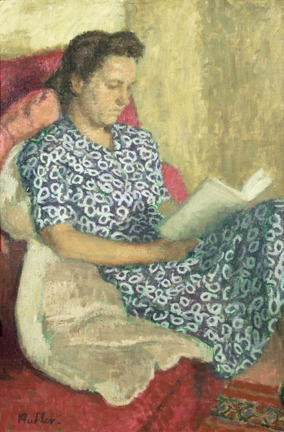 Retrato de uma mulher a ler de Robert Buhler