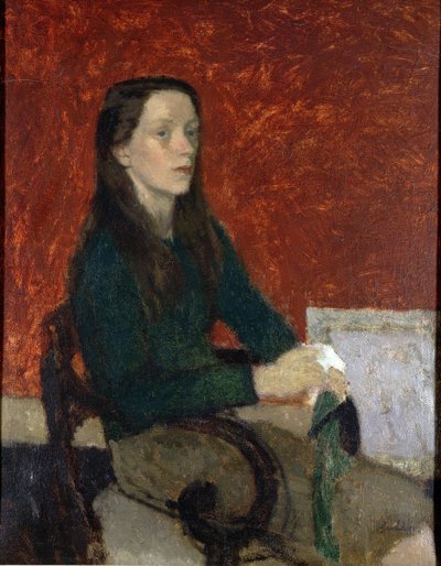 Retrato de uma jovem mulher de Robert Buhler
