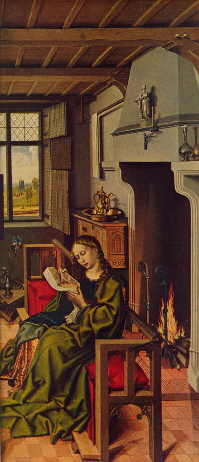 Retábulo Altar Santa Barbara, 1438, c1934 de Robert Campin