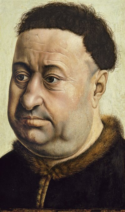 Retrato de um Homem Robert de Masmines, c.1425 de Robert Campin