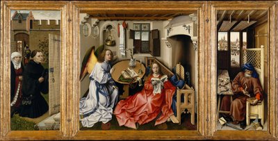Retábulo da Anunciação Mérode, ca 1428-1432 de Robert Campin