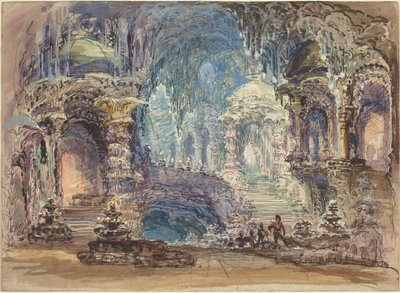 Pavilhões fantásticos em uma gruta de Robert Caney