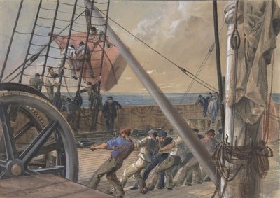 Saindo de uma das grandes bóias para lançamento, 2 de agosto de 1865, 1865. de Robert Charles Dudley