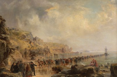 Desembarque na extremidade costeira do cabo Atlântico, 1866. de Robert Charles Dudley