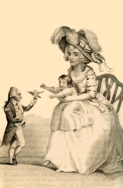 Conde Joseph Boruwlaski, o célebre anão polonês, 1822. de Robert Cooper