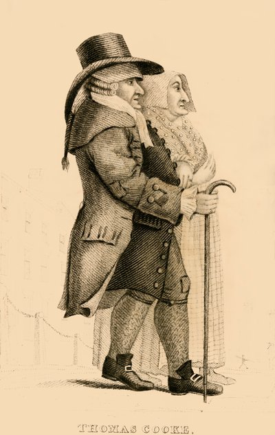Thomas Cooke, o notório Islington Miser, 1822. de Robert Cooper