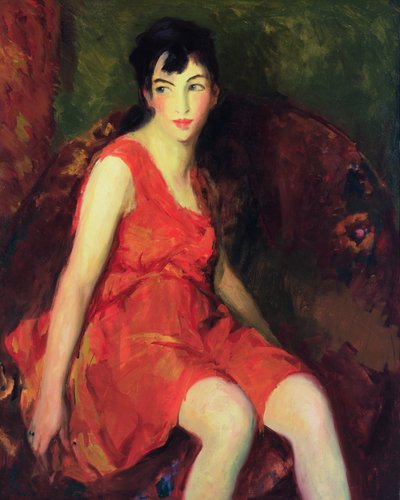 A Pequena Bailarina (óleo sobre tela) de Robert Cozad Henri