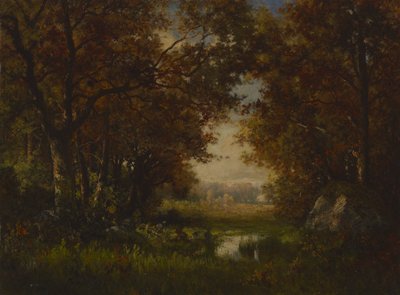 Cena na floresta de Fontainebleau de Robert Crannell Minor