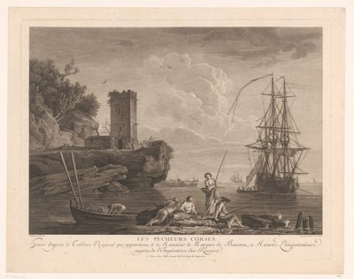 Vista do mar com os pescadores
Les pecheurs corses. de Robert Daudet (II) (attributed to)