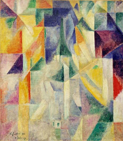 Janelas. Pintura de Robert Delaunay (1885-1941), encáustica sobre tela de Robert Delaunay