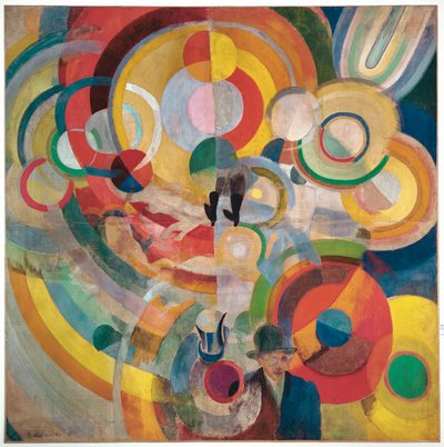 Menage de Cochon ou Manege Electrique (óleo sobre tela) de Robert Delaunay